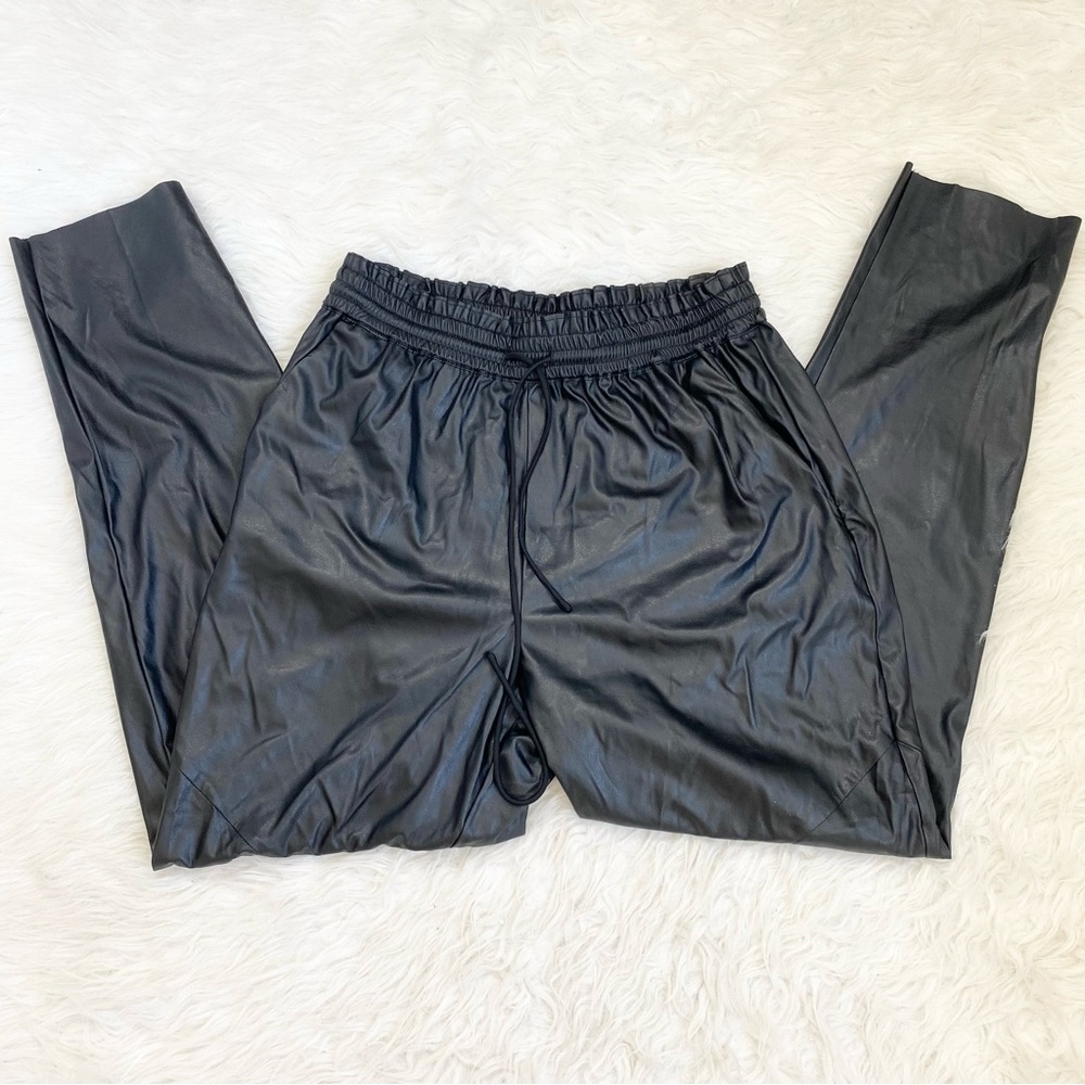 RAMY BROOK Black Faux Leather Samson Pants - Picture 3 of 11